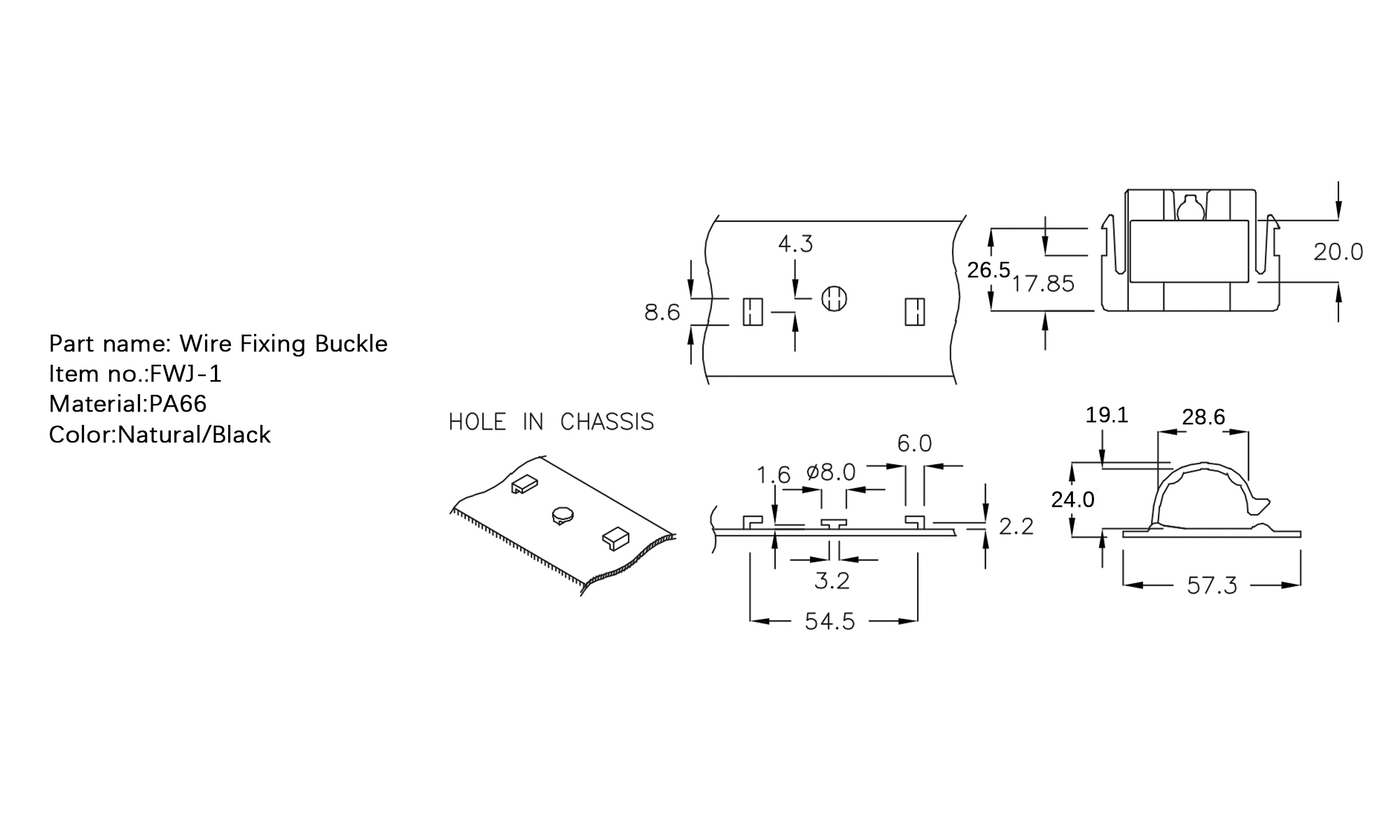 Wire Fixing Buckle FWJ-1